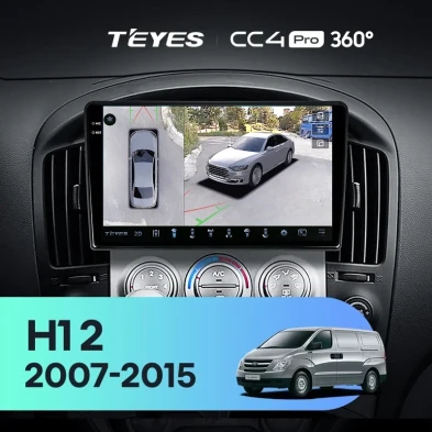 Штатная магнитола Teyes CC4 Pro 360 8/128 Hyundai H1 TQ (2007-2015) F1