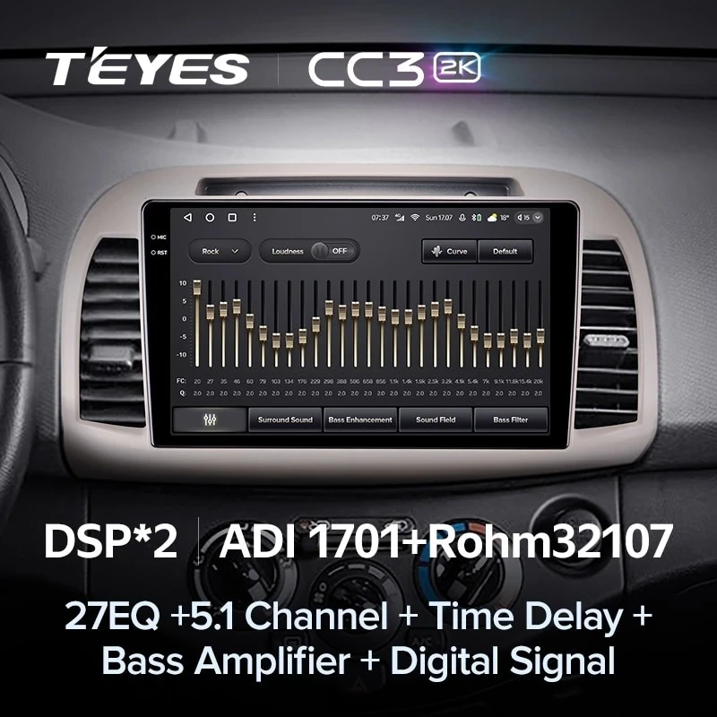 Штатная магнитола Teyes CC3 2K 6/128 Nissan March 3 K12 (2002-2010)