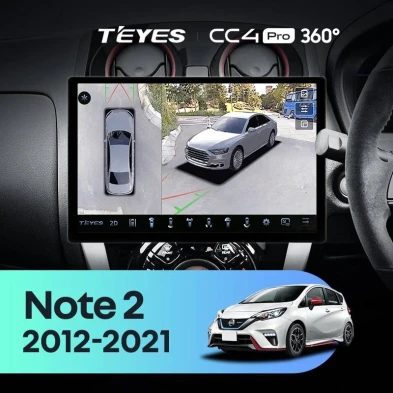 Штатная магнитола Teyes CC4 Pro 360 12/256 Nissan Note 2 E12 (2012-2021) (13")
