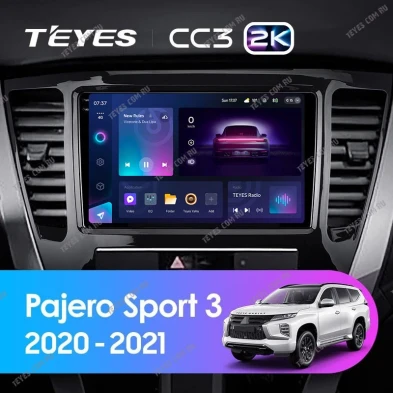 Штатная магнитола Teyes CC3 2K 6/128 Mitsubishi Pajero Sport 3 (2020-2021)