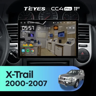Штатная магнитола Teyes CC4 Pro 12/256 Nissan X-Trail T30 (2000-2007) F1 (11")