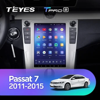 Штатная магнитола Tesla style Teyes TPRO 2 4/32 Volkswagen Passat 7 B7 NMS (2011-2015) Тип-A