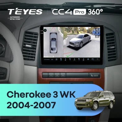 Штатная магнитола Teyes CC4 Pro 360 8/128 Jeep Grand Cherokee 3 WK (2004-2007) F2