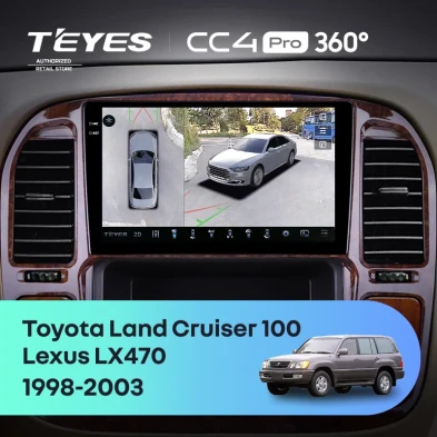 Штатная магнитола Teyes CC4 Pro 360 8/128 Lexus LX470 (1998-2003) F4