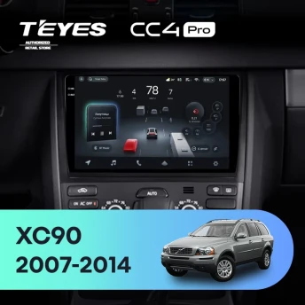 Штатная магнитола Teyes CC4 Pro 8/128 Volvo XC90 (2007-2014) F2 (комплект для установки нижней части)