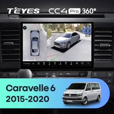 Штатная магнитола Teyes CC4 Pro 360 8/128 Volkswagen Caravelle T6 (2015-2020) (11")
