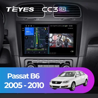 Штатная магнитола Teyes CC3 2K 6/128 Volkswagen Passat B6 (2005-2010)