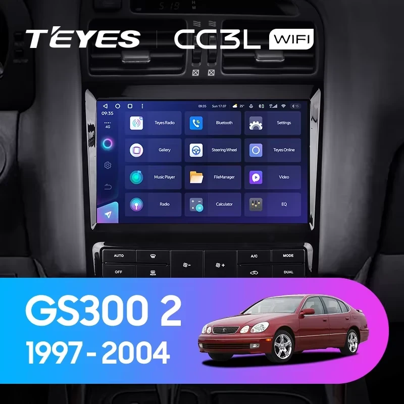 Штатная магнитола Teyes CC3L WiFi 2/32 Lexus GS300 2 S160 (1997-2004) Тип-B