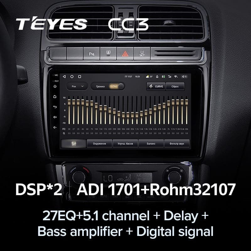 Штатная магнитола Teyes CC3 4/32 Volkswagen Polo 5 (2008-2020)