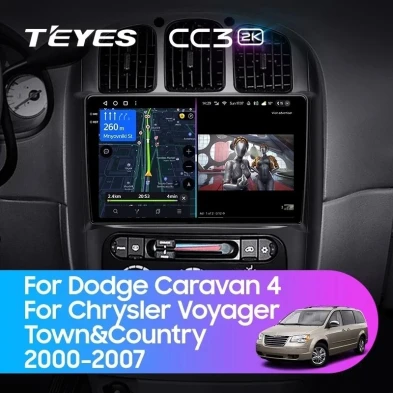 Штатная магнитола Teyes CC3 2K 4/32 Chrysler Town &amp; Country 4 RS (2000-2007) Тип-A
