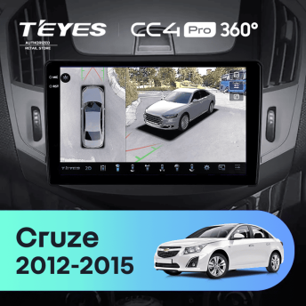 Штатная магнитола Teyes CC4 Pro 360 12/256 Chevrolet Cruze J300 J308 (2012-2015) F3