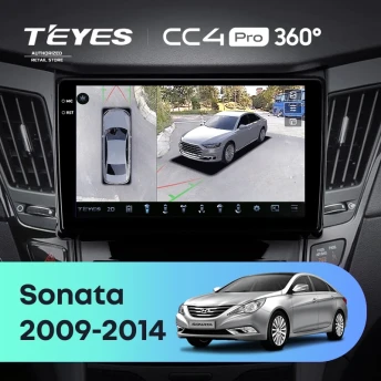 Штатная магнитола Teyes CC4 Pro 360 12/256 Hyundai Sonata 6 YF (2009-2014) Тип-B