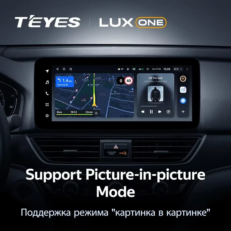 Штатная магнитола Teyes LUX ONE 6/128 Honda Accord 10 CV (2017-2023) Тип-B