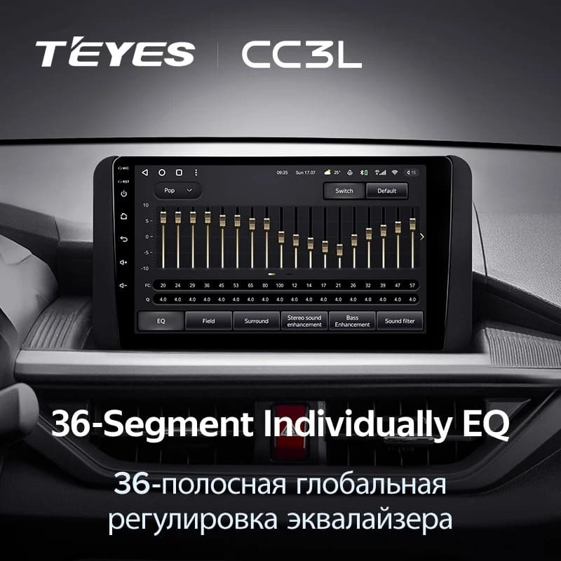 Штатная магнитола Teyes CC3L 4/64 Toyota Wigo (2022-2023) F2