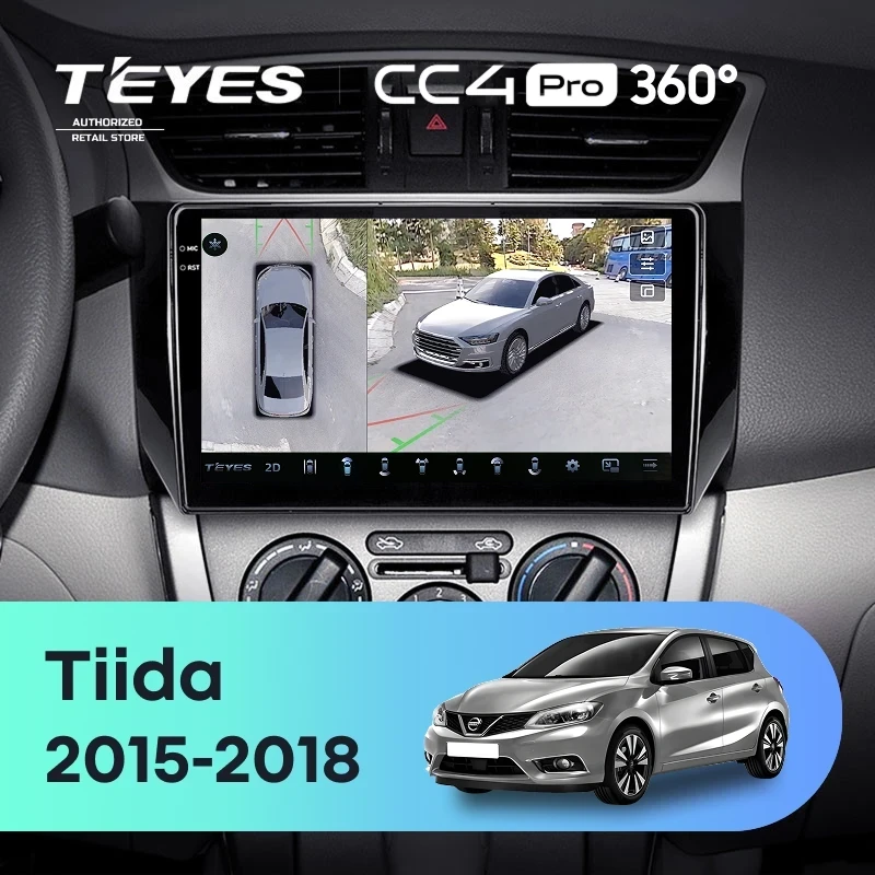Штатная магнитола Teyes CC4 Pro 360 8/128 Nissan Tiida C13 (2015-2018)