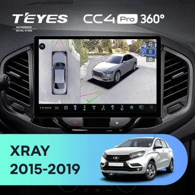 Штатная магнитола Teyes CC4 Pro 360 8/128 Lada Xray (2015-2022) (11")