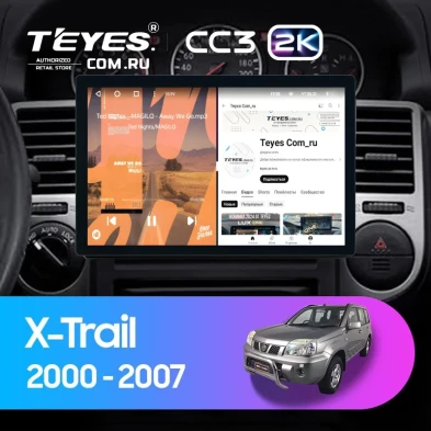 Штатная магнитола Teyes CC3 2K 4/32 Nissan X-Trail T30 (2000-2007) F1 (11")