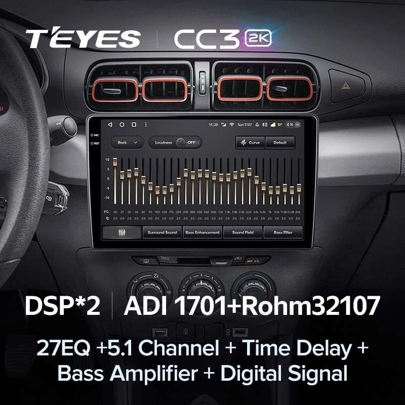 Штатная магнитола Teyes CC3 2K 4/32 Citroen C3-XR (2019-2020) F1