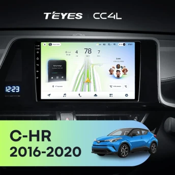 Штатная магнитола Teyes CC4L 6/64 Toyota C-HR (2016-2020) F2 Правый руль