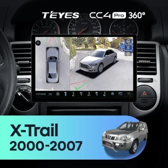 Штатная магнитола Teyes CC4 Pro 360 8/128 Nissan X-Trail T30 (2000-2007) F1 (11")