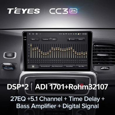 Штатная магнитола Teyes CC3 2K 4/64 Volvo S60 Y20 (2010-2018)