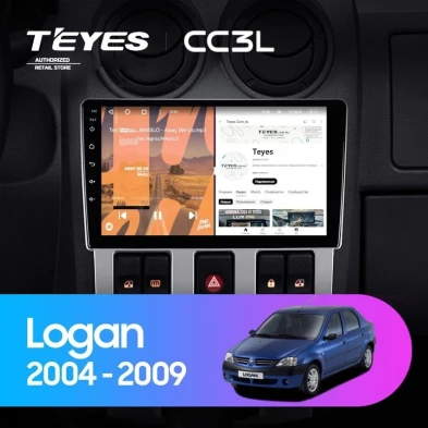 Штатная магнитола Teyes CC3L 4/64 Renault Logan 1 (2004-2009)