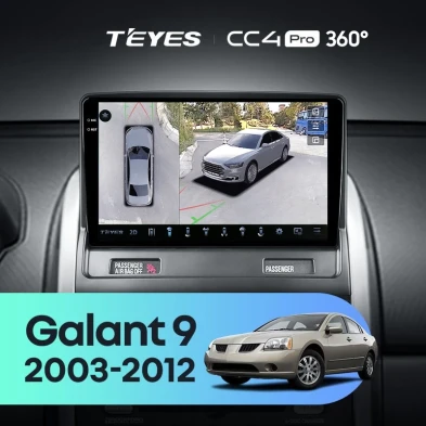 Штатная магнитола Teyes CC4 Pro 360 12/256 Mitsubishi Galant 9 (2003-2012)