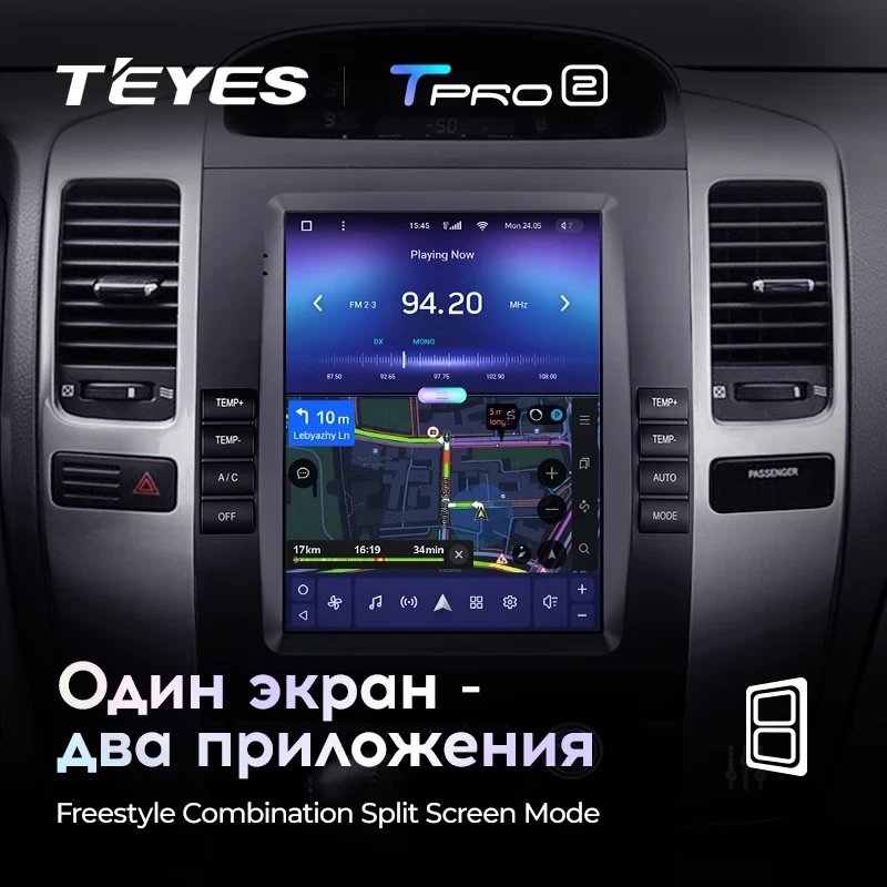 Штатная магнитола Tesla style Teyes TPRO 2 4/64 Lexus GX470 (2002-2009) Тип-B