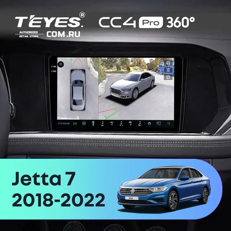 Штатная магнитола Teyes CC4 Pro 360 8/128 Volkswagen Jetta 7 (2018-2022)