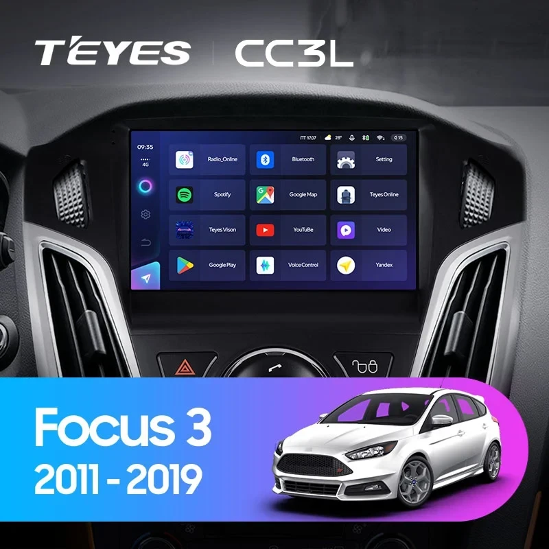 Штатная магнитола Teyes CC3L 4/64 Ford Focus 3 (2011-2019) F2