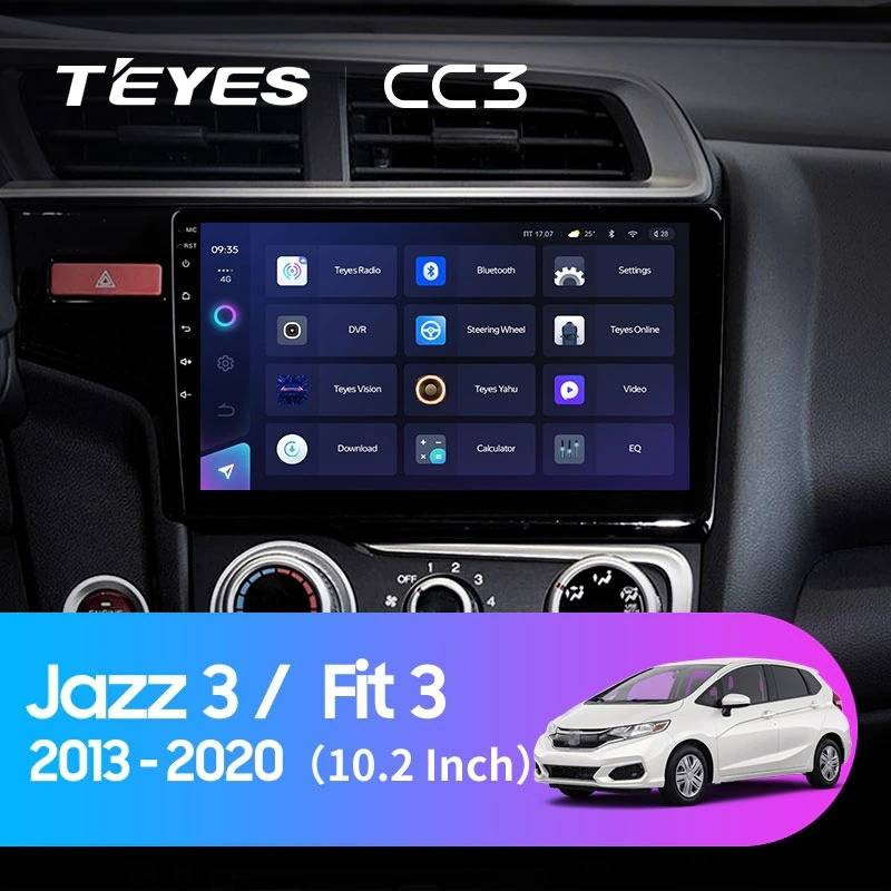 Штатная магнитола Teyes CC3 4/32 Honda Fit 3 (2013-2020) Тип-A