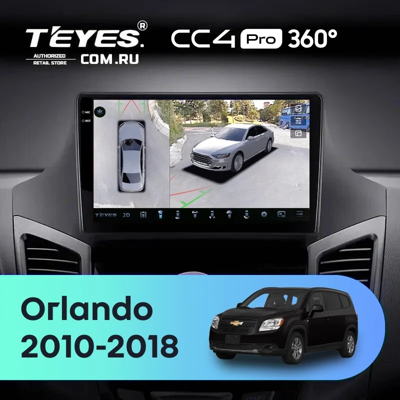 Штатная магнитола Teyes CC4 Pro 360 8/128 Chevrolet Orlando (2010-2018)