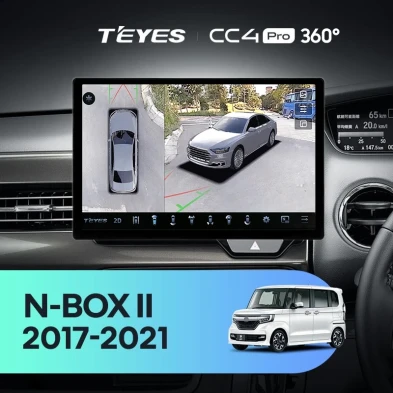 Штатная магнитола Teyes CC4 Pro 360 12/256 Honda N-BOX 2 JF3/4 (2017-2021) Правый руль (11")