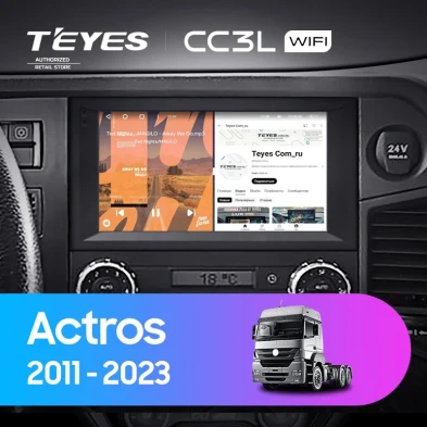 Штатная магнитола Teyes CC3L WiFi 2/32 Mercedes-Benz Actros (2011-2023)