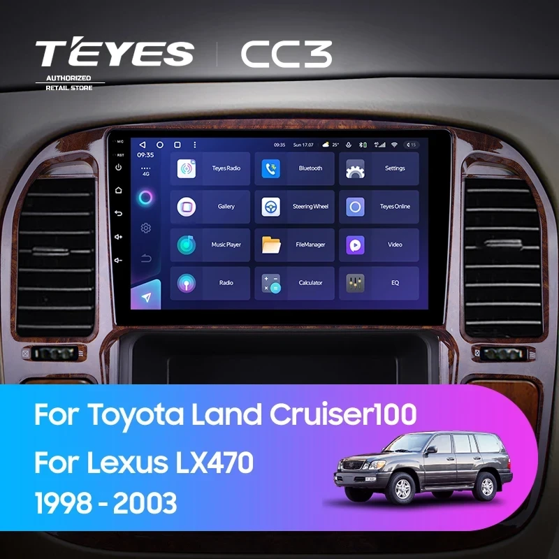 Штатная магнитола Teyes CC3 4/32 Toyota Land Cruiser 100 (1998-2003) F4