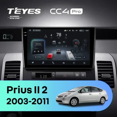 Штатная магнитола Teyes CC4 Pro 12/256 Toyota Prius XW20 II (2003-2011) F2