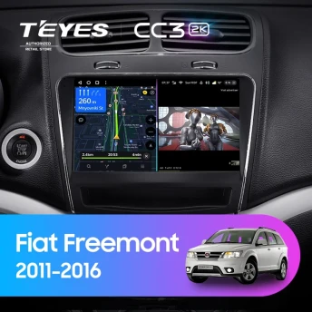 Штатная магнитола Teyes CC3 2K 360 6/128 Fiat Freemont (2011-2016)