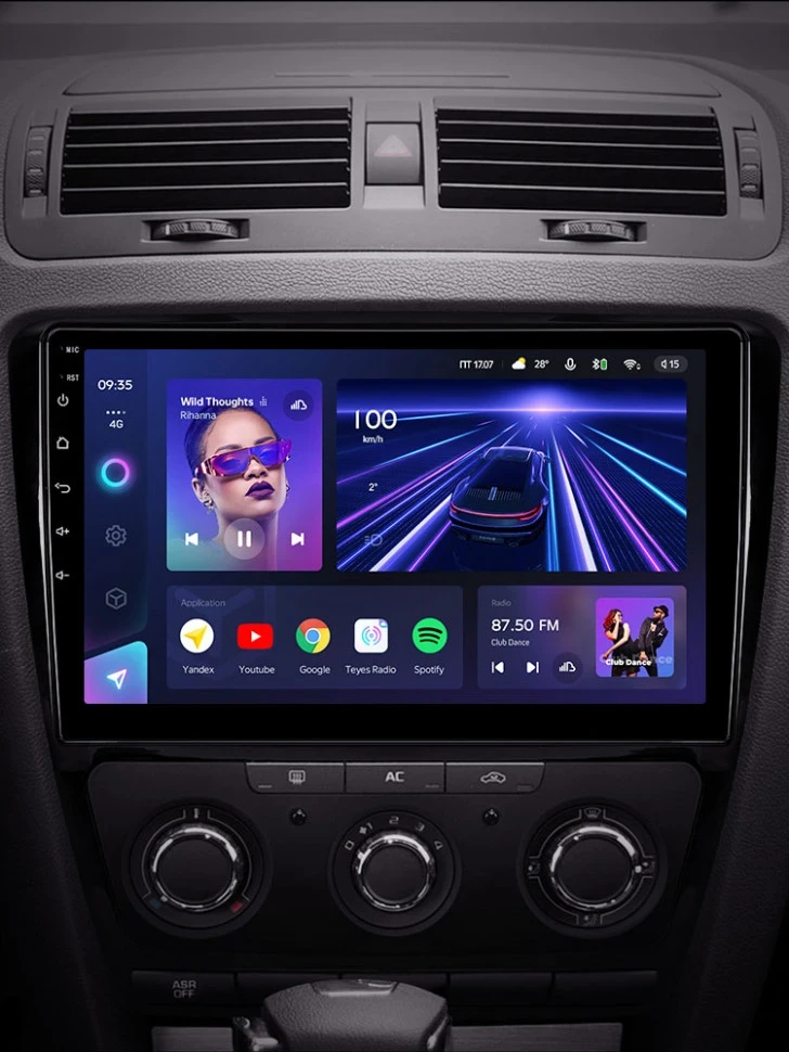 Штатная магнитола Teyes CC3 4/32 Skoda Octavia 2 A5 (2008-2013)