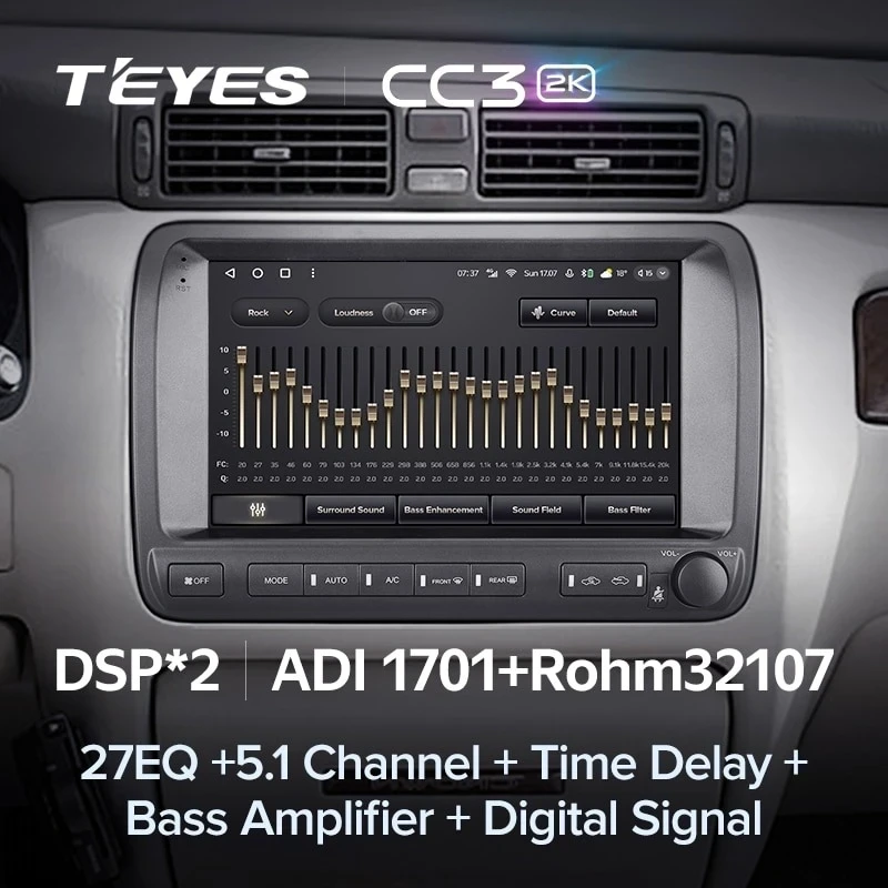 Штатная магнитола Teyes CC3 2K 6/128 Toyota Crown Majesta 3 S170 (1999-2004)