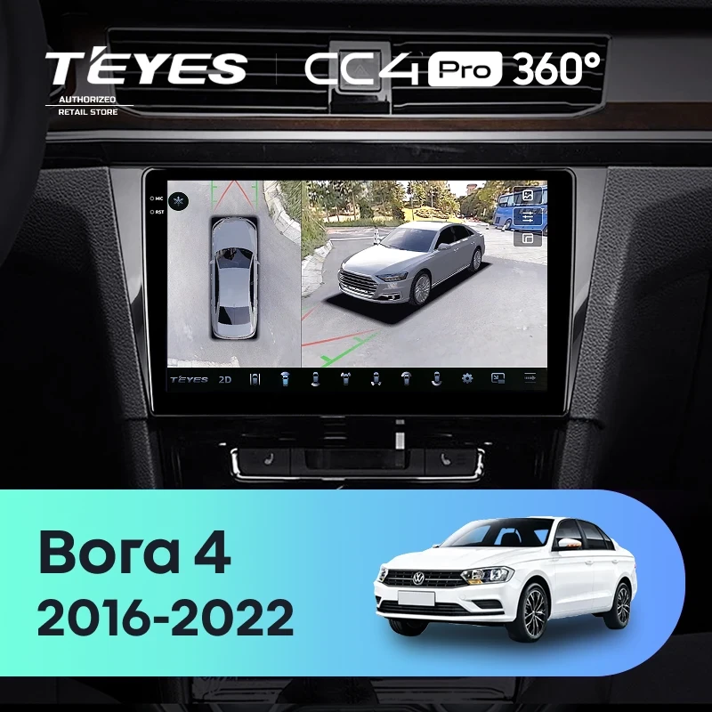 Штатная магнитола Teyes CC4 Pro 360 8/128 Volkswagen Bora 4 (2016-2022)
