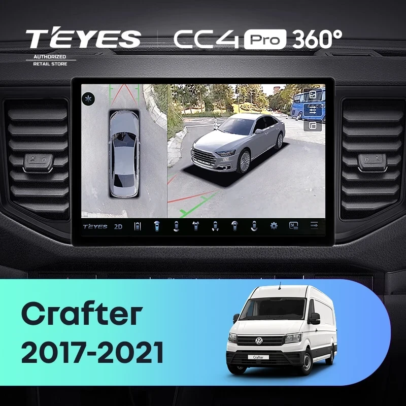 Штатная магнитола Teyes CC4 Pro 360 12/256 Volkswagen Crafter (2017-2021) (11")
