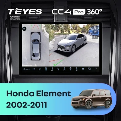 Штатная магнитола Teyes CC4 Pro 360 12/256 Honda Element YH (2002-2011) (13")