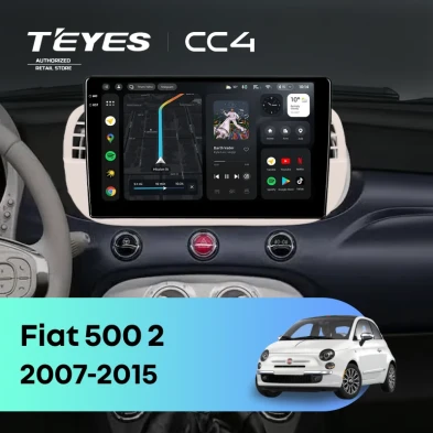Штатная магнитола Teyes CC4 6/64 Fiat 500 2 (2007-2015)