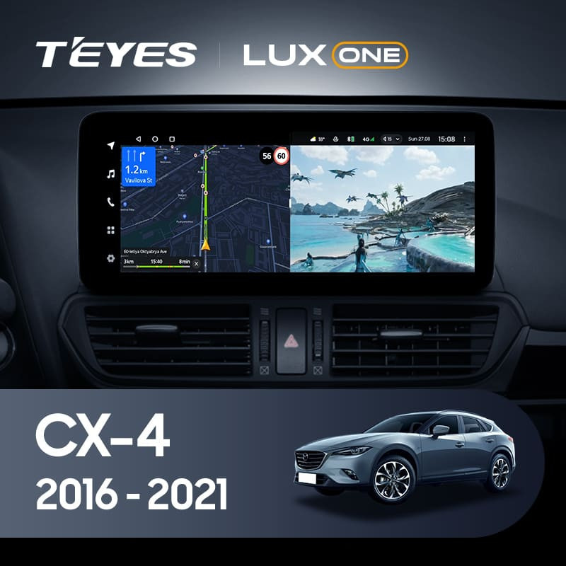 Штатная магнитола Teyes LUX ONE 360 6/128 Mazda CX-4 (2016-2021) Тип-B