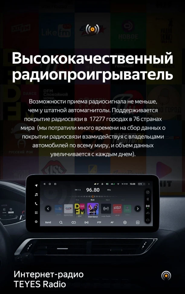 Штатная магнитола Teyes LUX ONE 6/128 Peugeot 5008 (2016-2023)