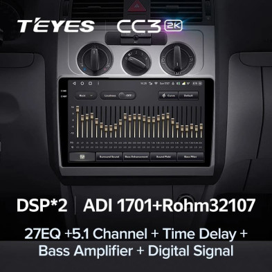 Штатная магнитола Teyes CC3 2K 4/32 Volkswagen Touran 1 (2003-2010)