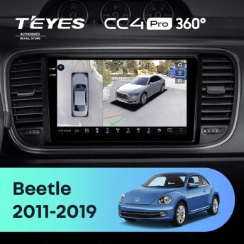 Штатная магнитола Teyes CC4 Pro 360 12/256 Volkswagen Beetle A5 (2011-2019)