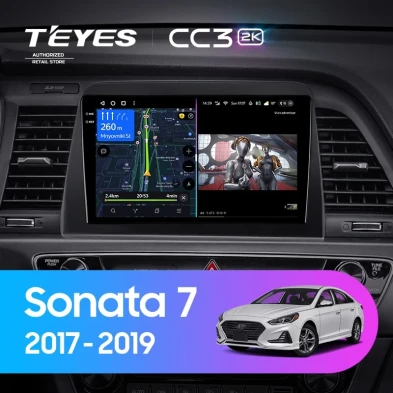 Штатная магнитола Teyes CC3 2K 4/32 Hyundai Sonata 7 LF (2017-2019)