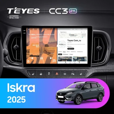 Штатная магнитола Teyes CC3 2K 4/32 LADA Iskra SW Cross (2025-2026) Тип-B
