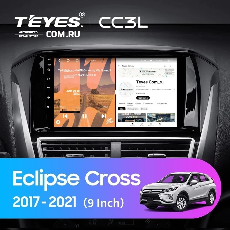 Штатная магнитола Teyes CC3L 4/32 Mitsubishi Eclipse Cross 1 (2017-2021) F1